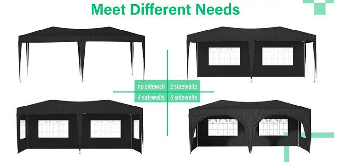 Veislutjald svart 3m X 6m