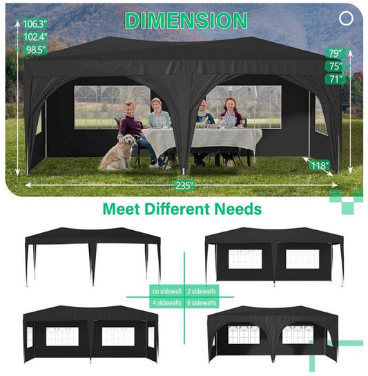 Veislutjald svart 3m X 6m