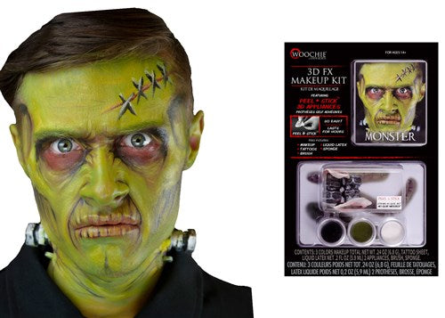 Andlitsmálningarsett. Frankenstein
