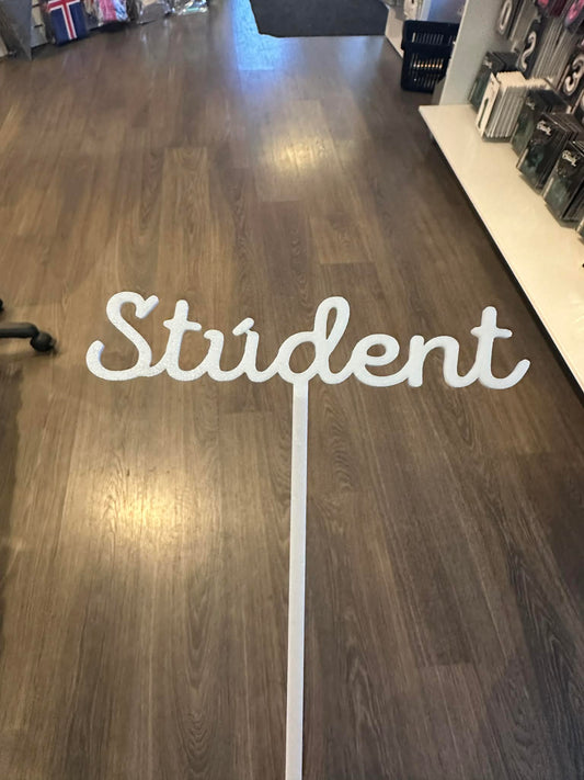 Kökutoppur Stúdent Hvítur