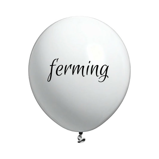 Latexblöðrur. Ferming. Hvít. 1 stk