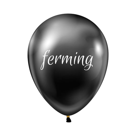 Latexblöðrur. Ferming. Svört. 1 stk