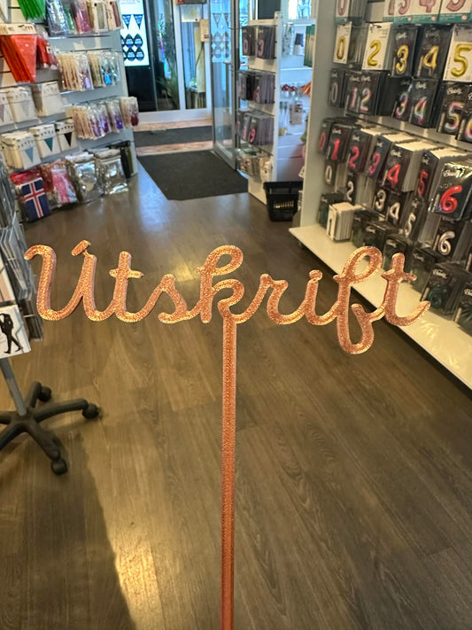 Kökutoppur Útskrift Rosegold