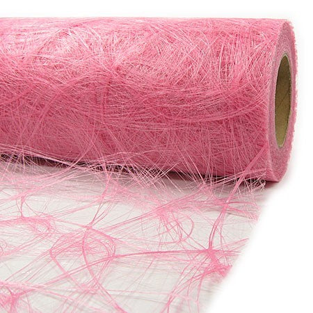 Sizoweb borðrenningur. Bleikur. 30 cm x 25 metrar