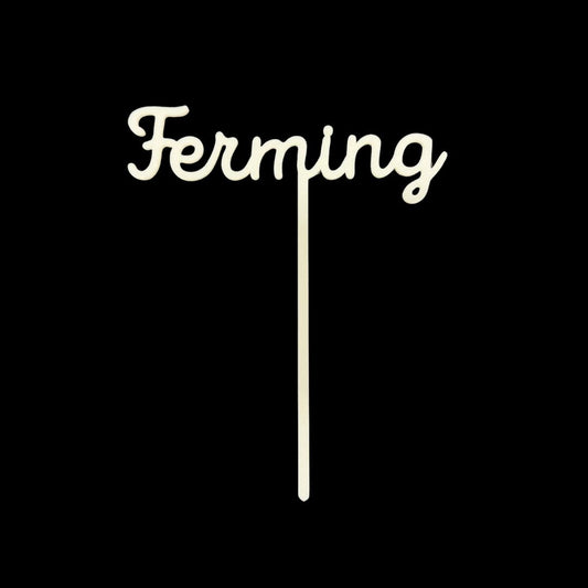 Kökutoppur Ferming Hvítur 13 cm