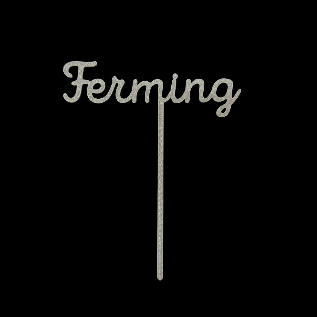 Kökutoppur Ferming Silfur 13 cm