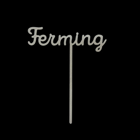 Kökutoppur Ferming Silfur 13 cm