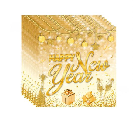 Sevíettur. HAPPY NEW YEAR. 20 stk.