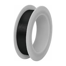 Satinborði Svartur 15mm x 3m