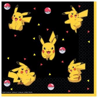 Pokémon Matarservíettur 16 stk