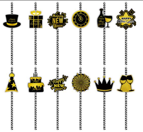 Áramótarör. Papparör. 24 stk.