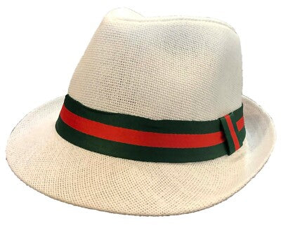 Ljósbrúnn Fedora hattur