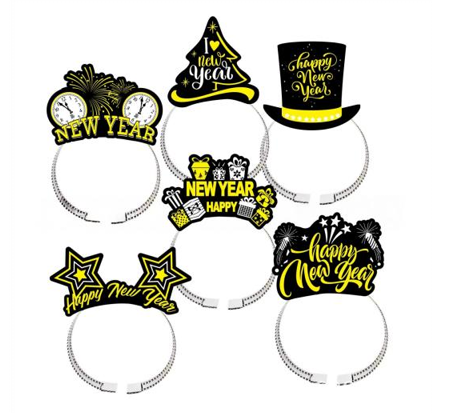 Happy New Year Spangir 6 stk