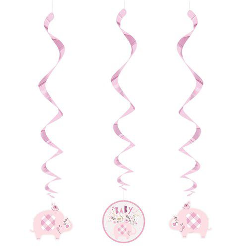 Baby Shower. Loftskraut. Bleikt