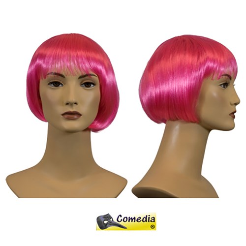 Hárkolla Bleik Stutt (Theater wig)