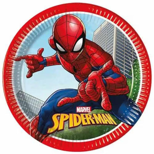 Pappadiskar. Spiderman. 8stk