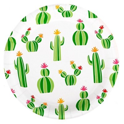 Partýdiskar. kaktus. 8 stk. Stórir